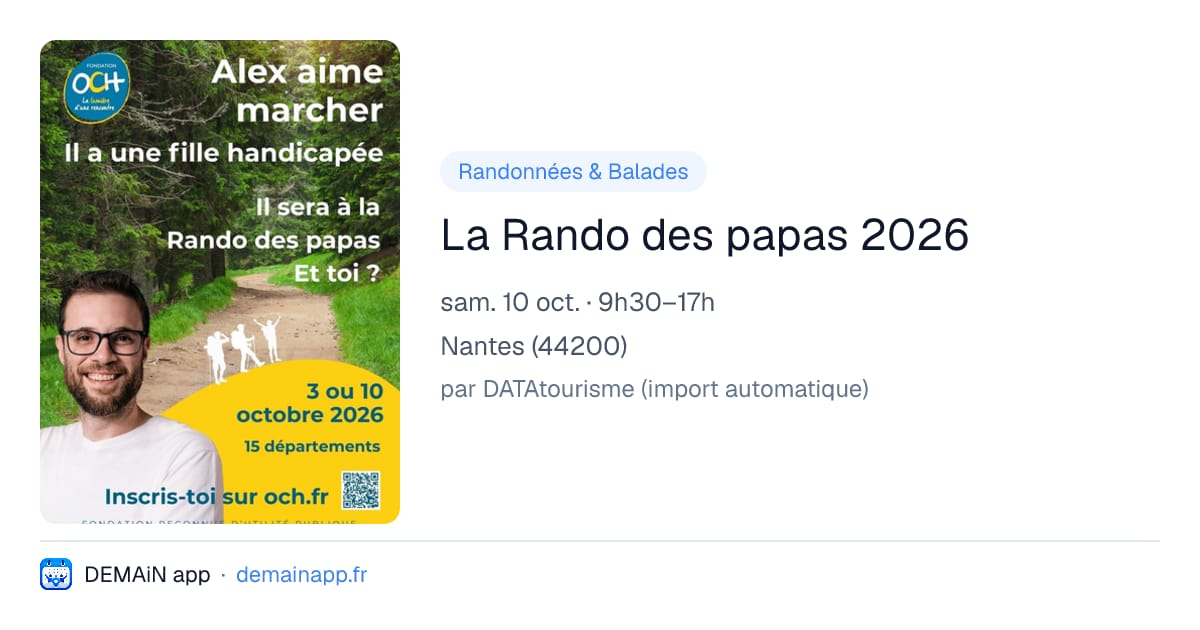 La Rando des papas 2026 — Nantes