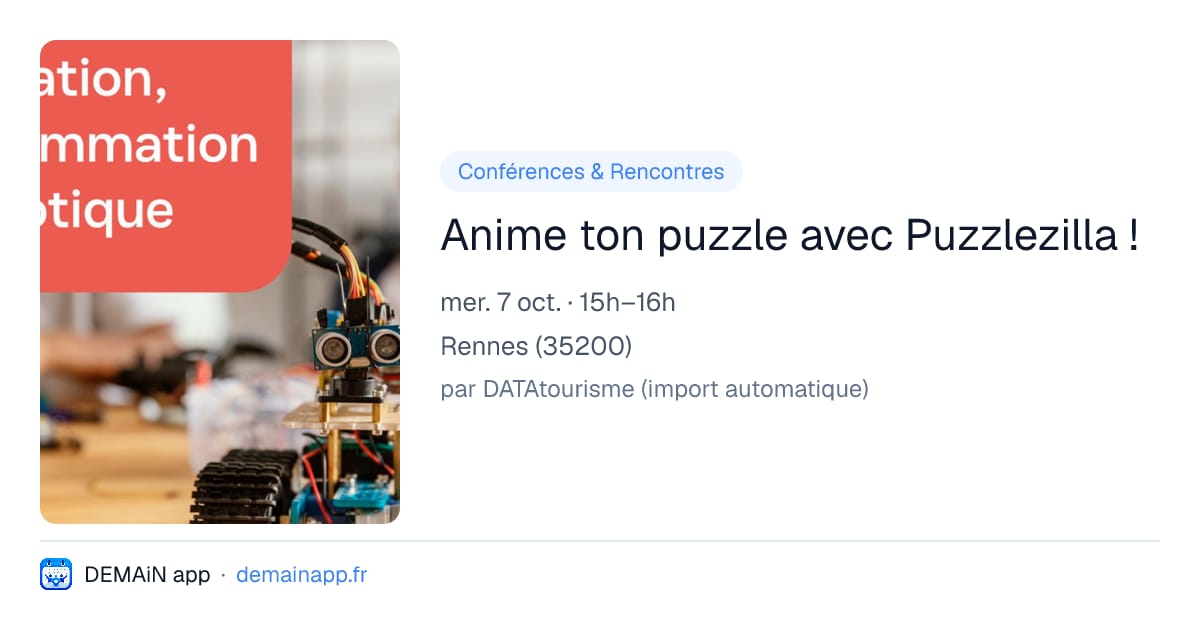 Anime ton puzzle avec Puzzlezilla ! — Rennes