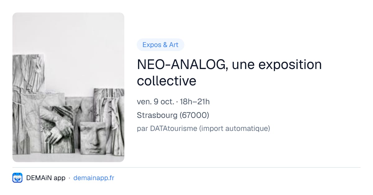NEO-ANALOG, une exposition collective — Strasbourg