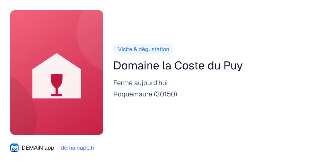 Domaine la Coste du Puy — Roquemaure