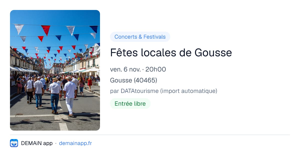 Fêtes locales de Gousse — Gousse