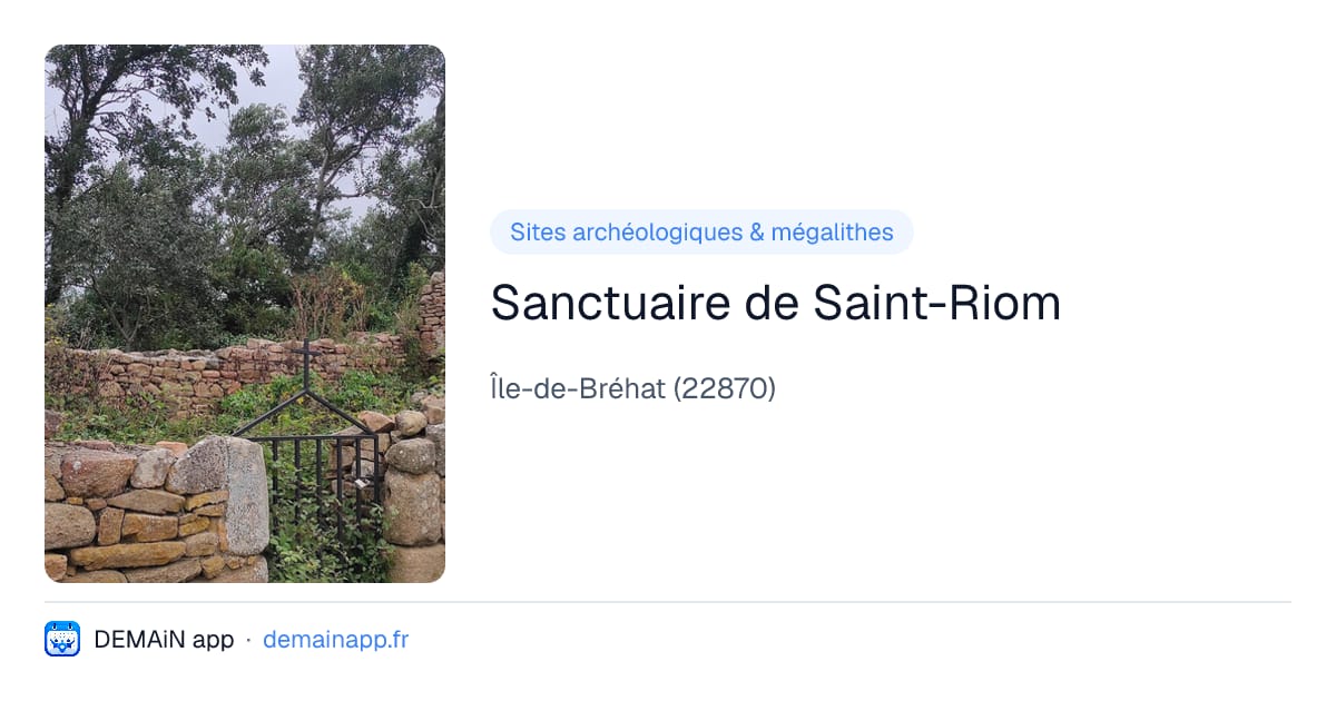 Sanctuaire de Saint-Riom — Île-de-Bréhat