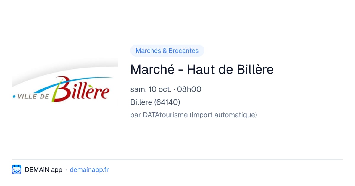 Marché - Haut de Billère — Billère