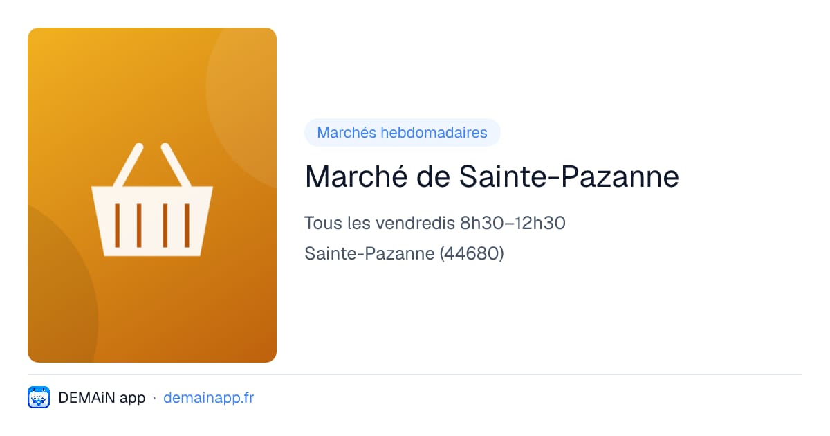 Marché de Sainte-Pazanne — Sainte-Pazanne