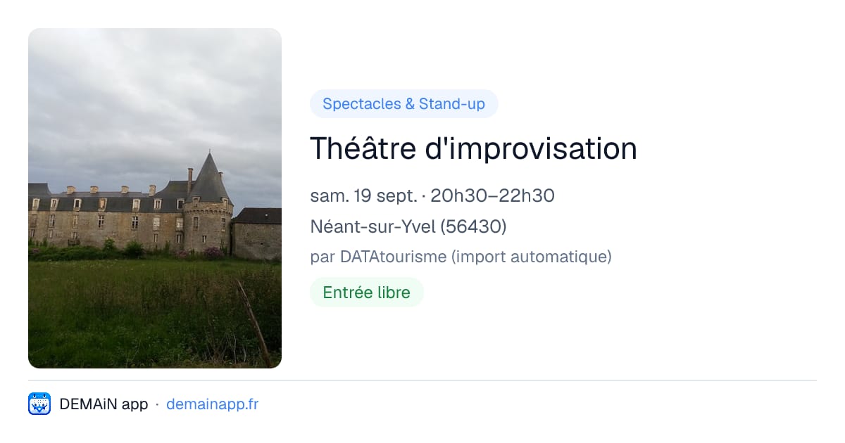 Théâtre d'improvisation — Néant-sur-Yvel
