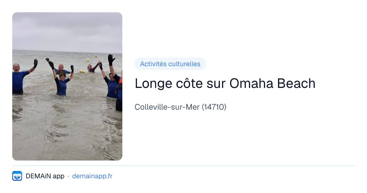 Longe côte sur Omaha Beach — Colleville-sur-Mer