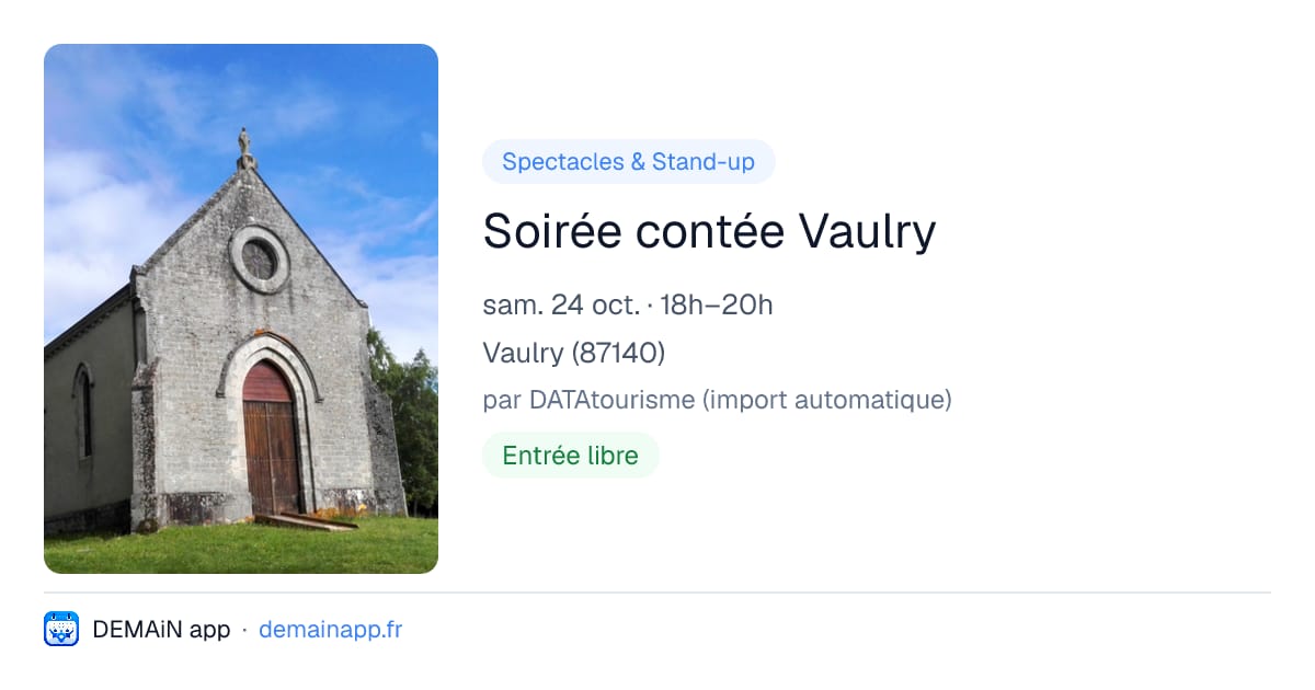 Soirée contée Vaulry — Vaulry