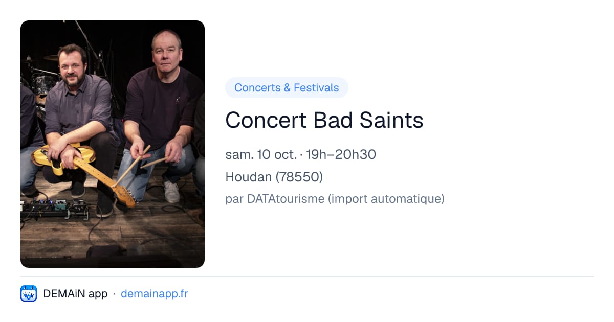 Concert Bad Saints — Houdan