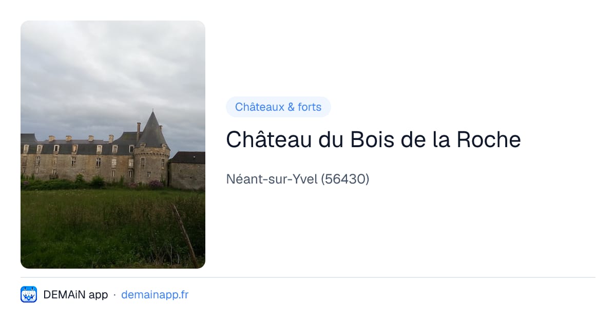Château du Bois de la Roche — Néant-sur-Yvel