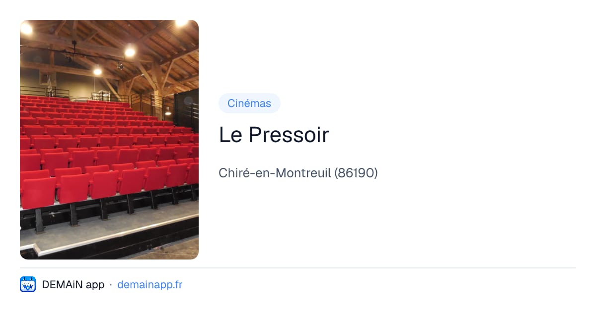 Le Pressoir — Chiré-en-Montreuil