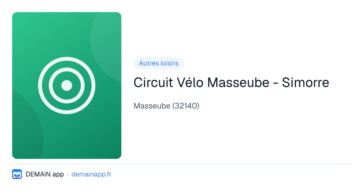 Circuit Vélo Masseube - Simorre — Masseube