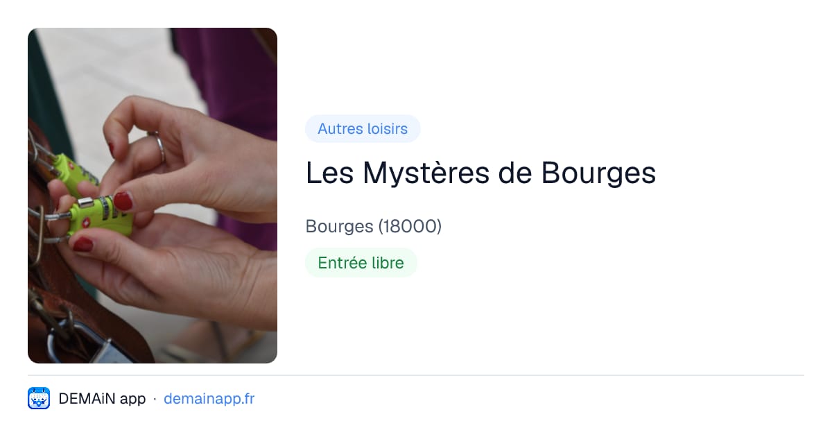 Les Mystères de Bourges — Bourges