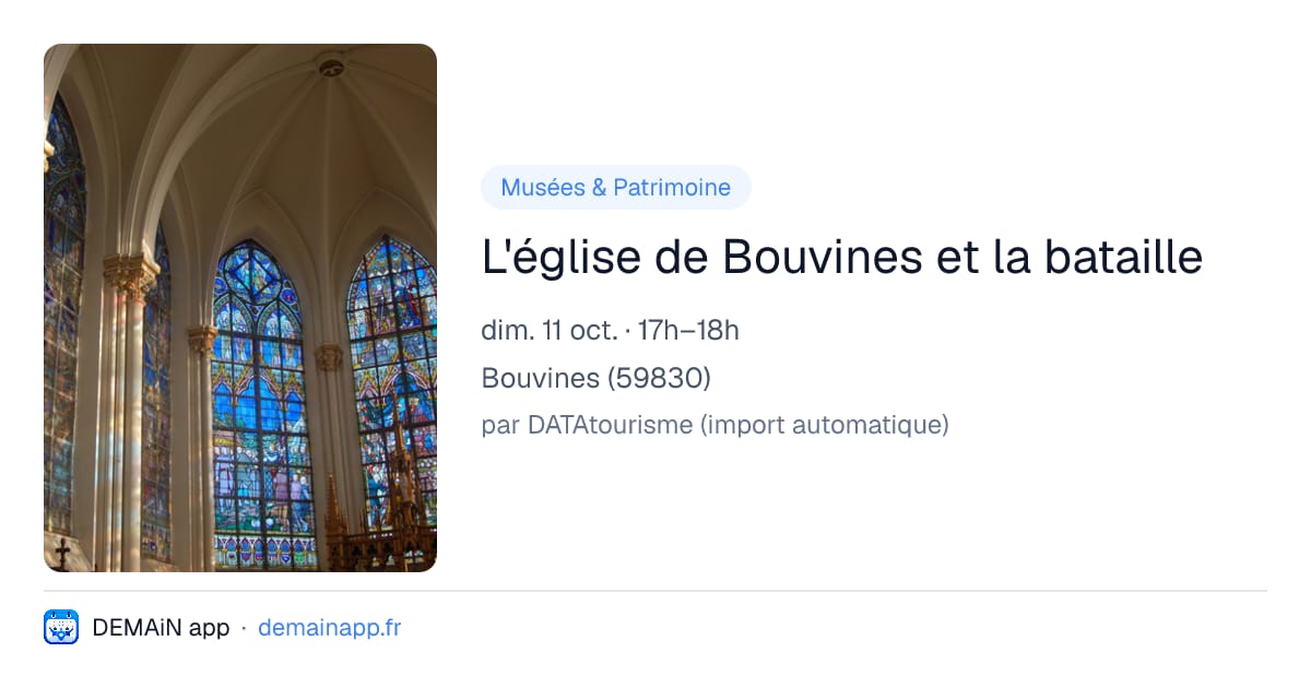 L'église de Bouvines et la bataille — Bouvines