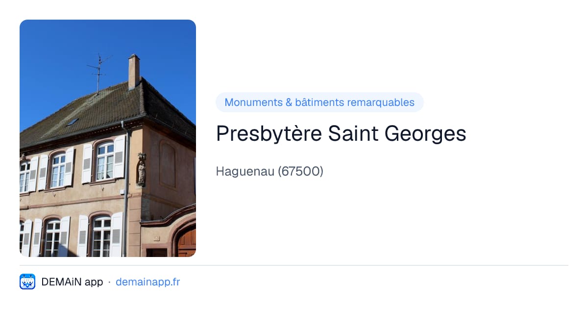 Presbytère Saint Georges — Haguenau