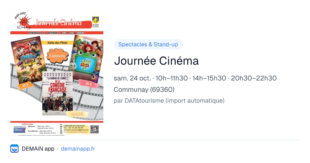 Journée Cinéma — Communay