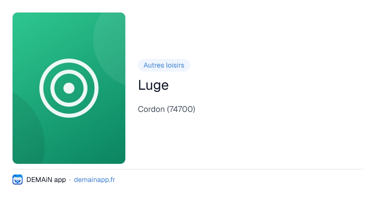 Luge — Cordon