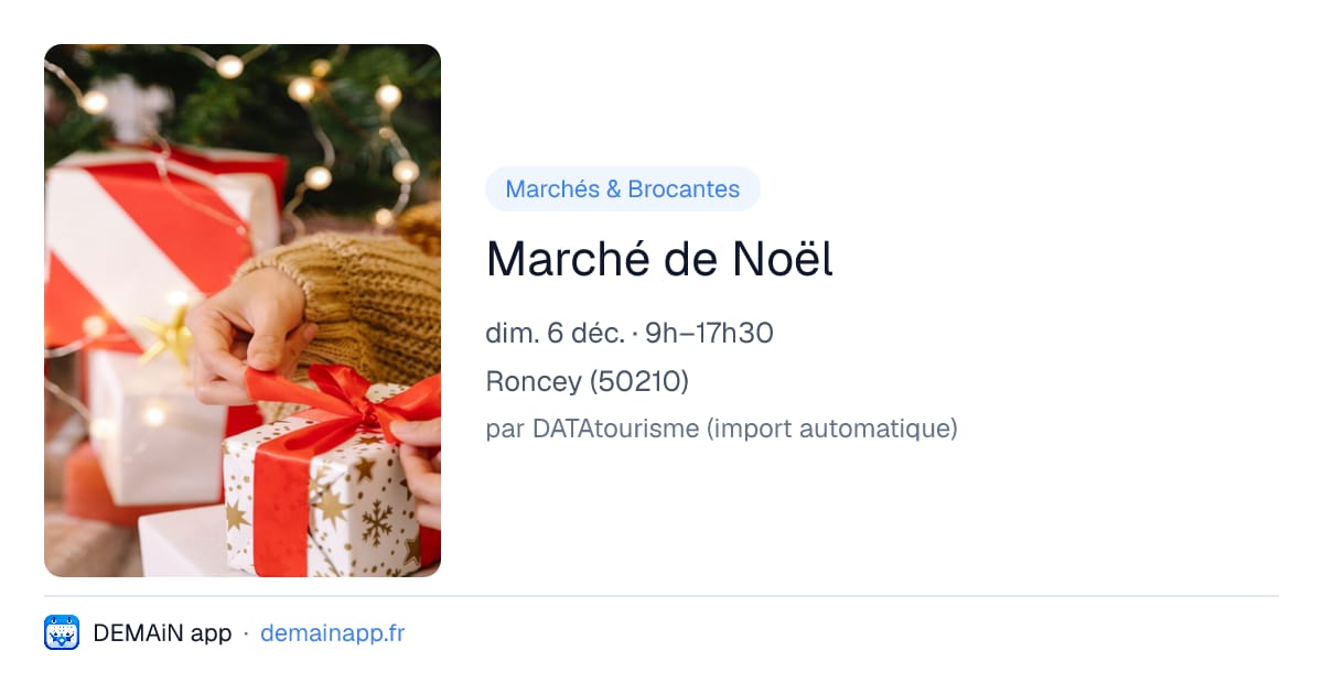 Marché de Noël — Roncey