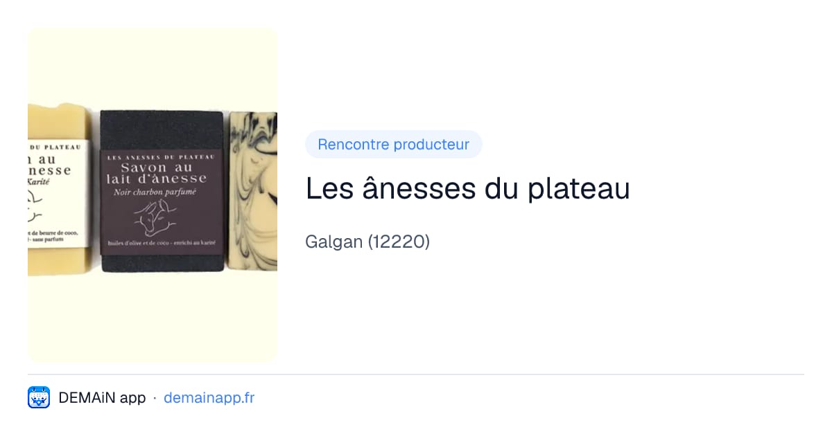 Les ânesses du plateau — Galgan