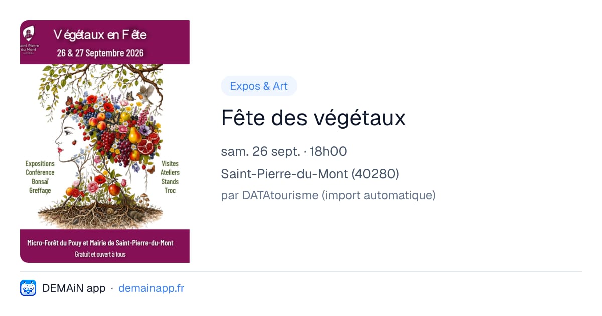 Fête des végétaux — Saint-Pierre-du-Mont