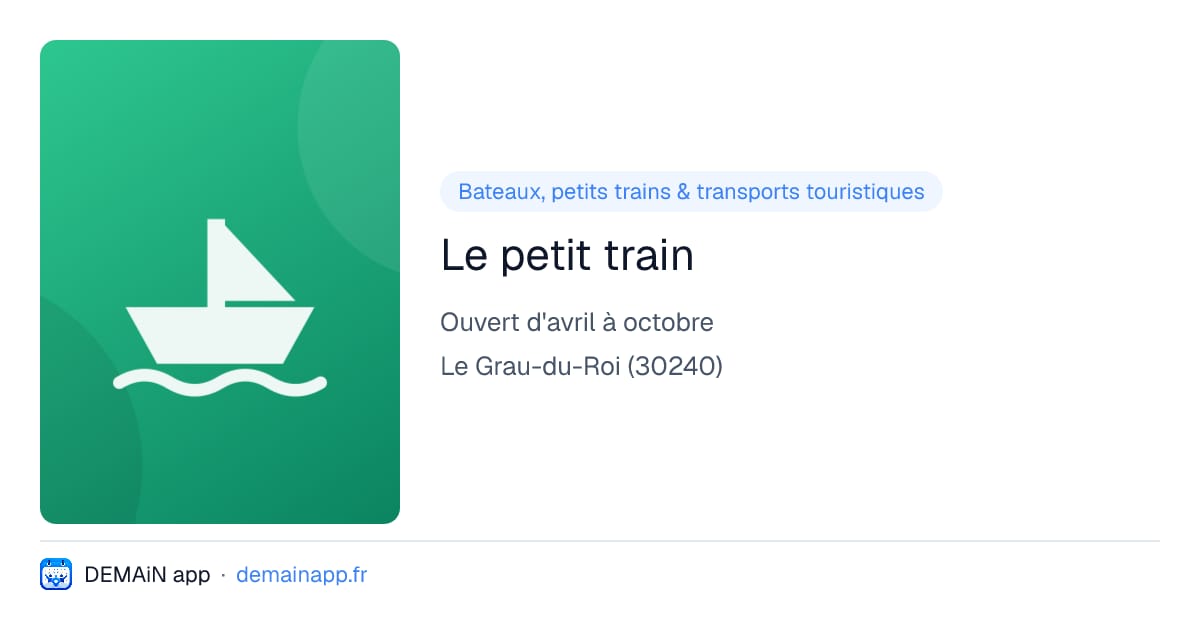 Le petit train — Le Grau-du-Roi