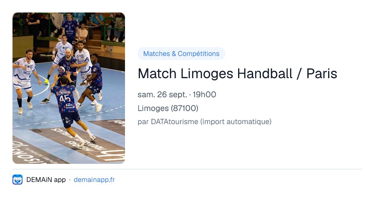 Match Limoges Handball / Paris — Limoges