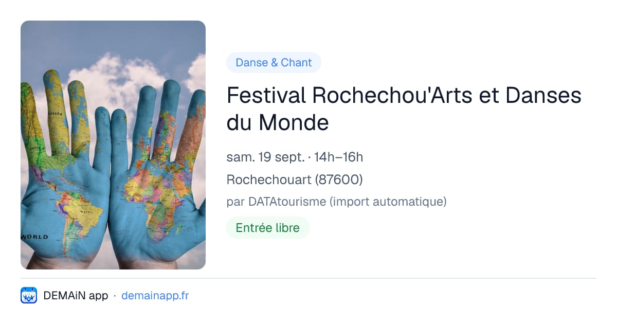 Festival Rochechou'Arts et Danses du Monde — Rochechouart