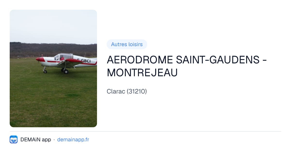 AERODROME SAINT-GAUDENS - MONTREJEAU — Clarac