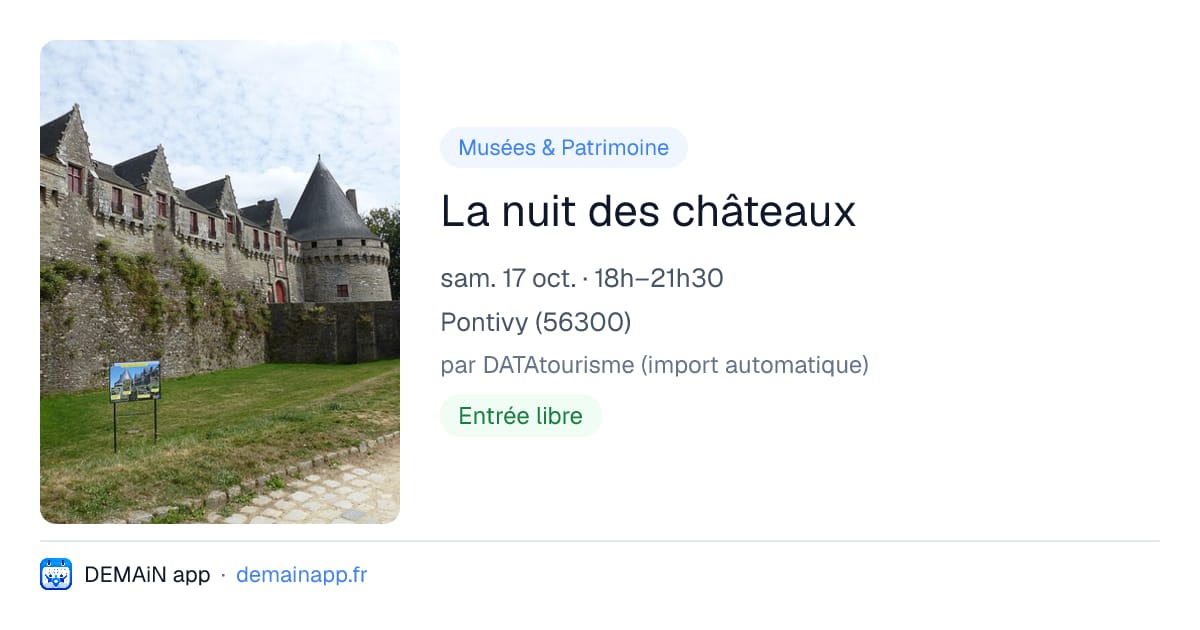 La nuit des châteaux — Pontivy
