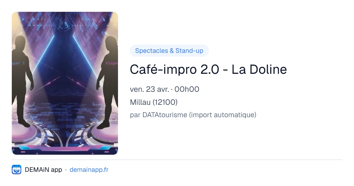 Café-impro 2.0 - La Doline — Millau