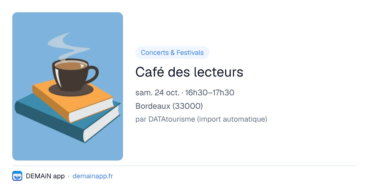 Café des lecteurs — Bordeaux