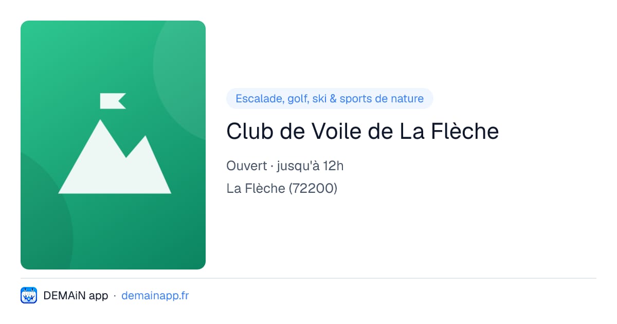 Club de Voile de La Flèche — La Flèche
