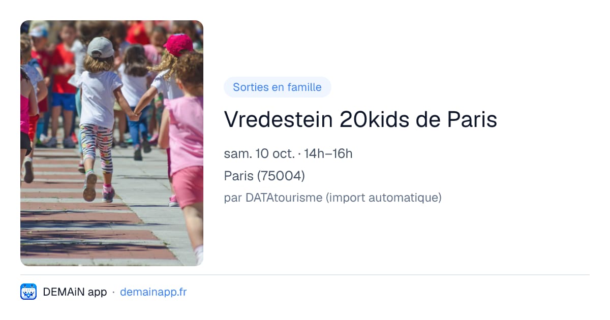 Vredestein 20kids de Paris — Paris