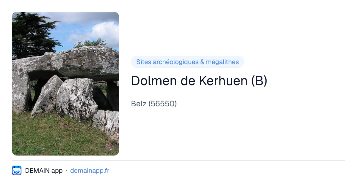 Dolmen de Kerhuen (B) — Belz