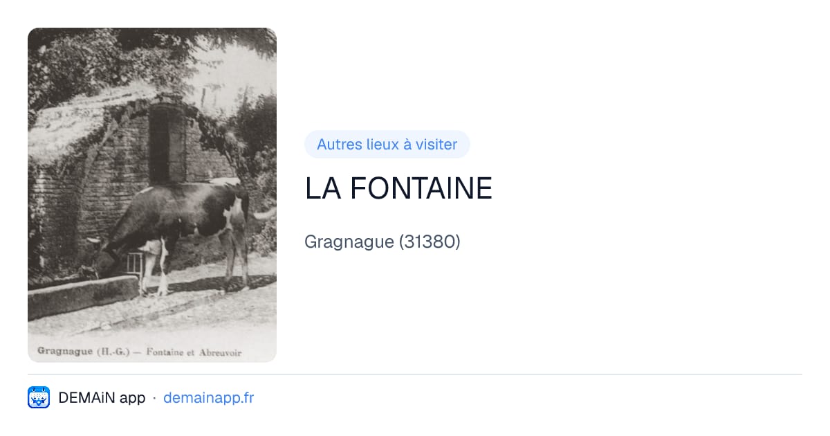 LA FONTAINE — Gragnague
