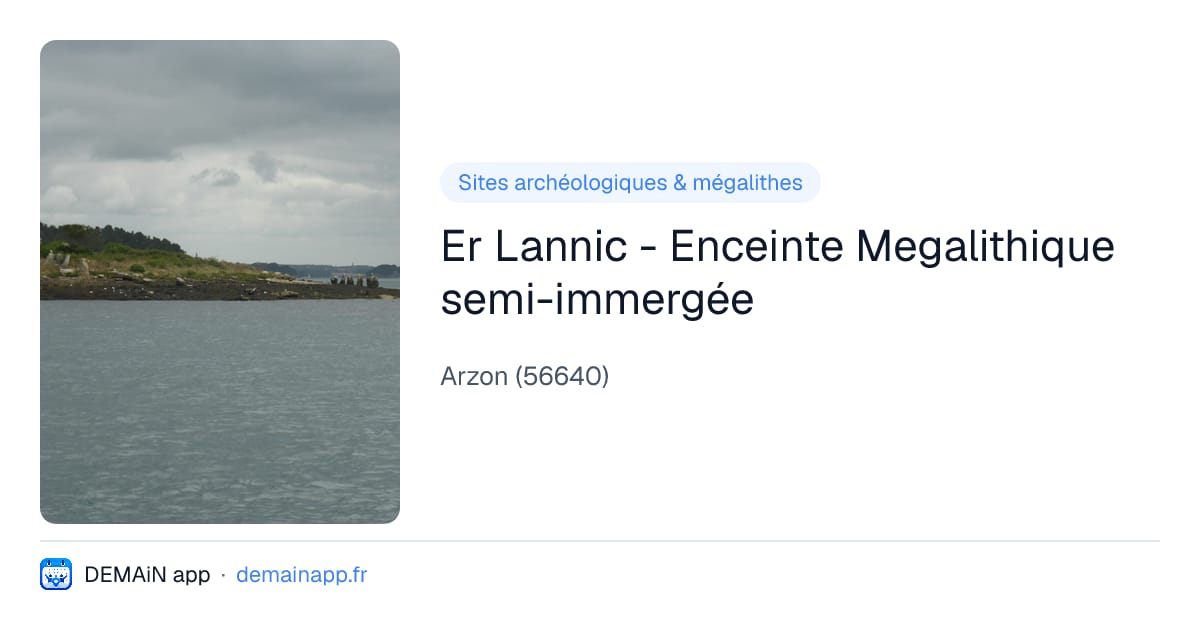 Er Lannic - Enceinte Megalithique semi-immergée — Arzon