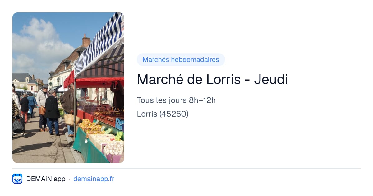 Marché de Lorris - Jeudi — Lorris