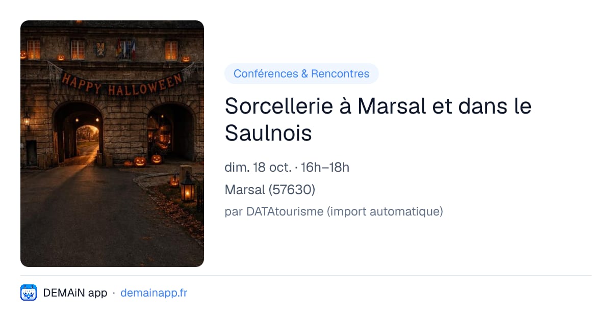 Sorcellerie à Marsal et dans le Saulnois — Marsal