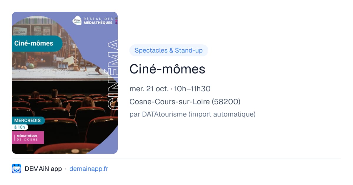 Ciné-mômes — Cosne-Cours-sur-Loire