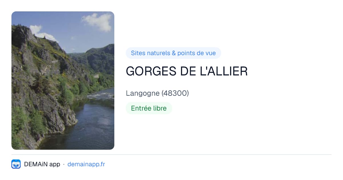 GORGES DE L'ALLIER — Langogne