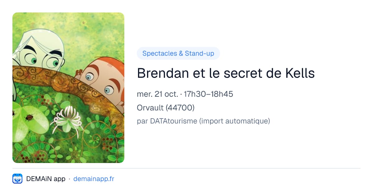 Brendan et le secret de Kells — Orvault