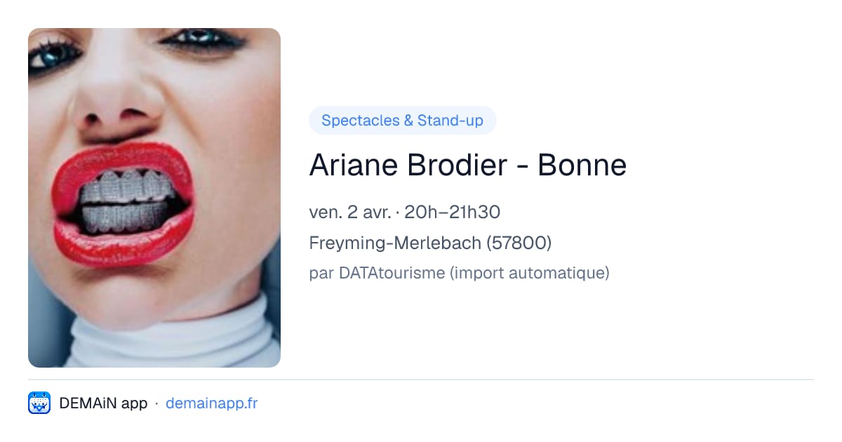 Ariane Brodier - Bonne — Freyming-Merlebach