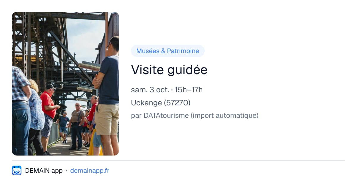 Visite guidée — Uckange