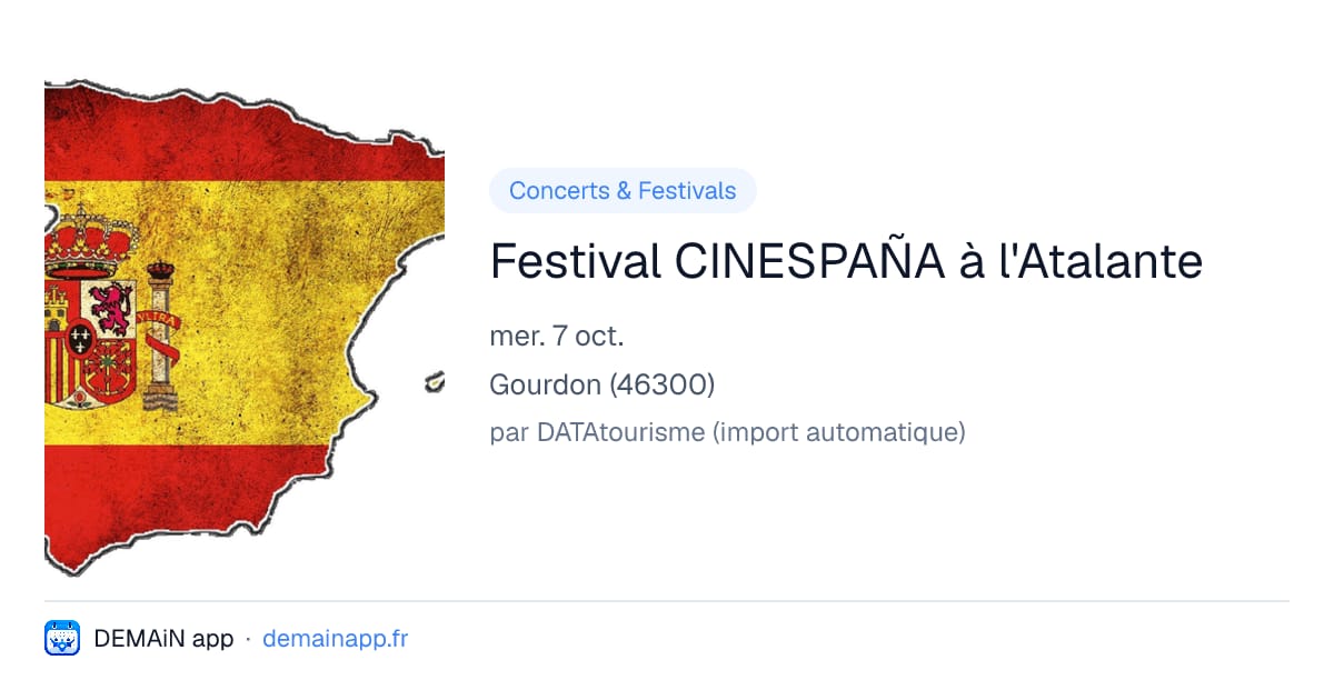 Festival CINESPAÑA à l'Atalante — Gourdon