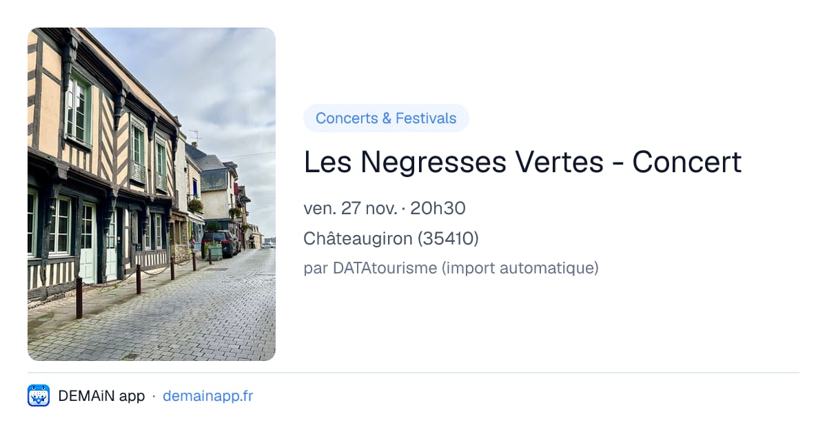 Les Negresses Vertes - Concert — Châteaugiron