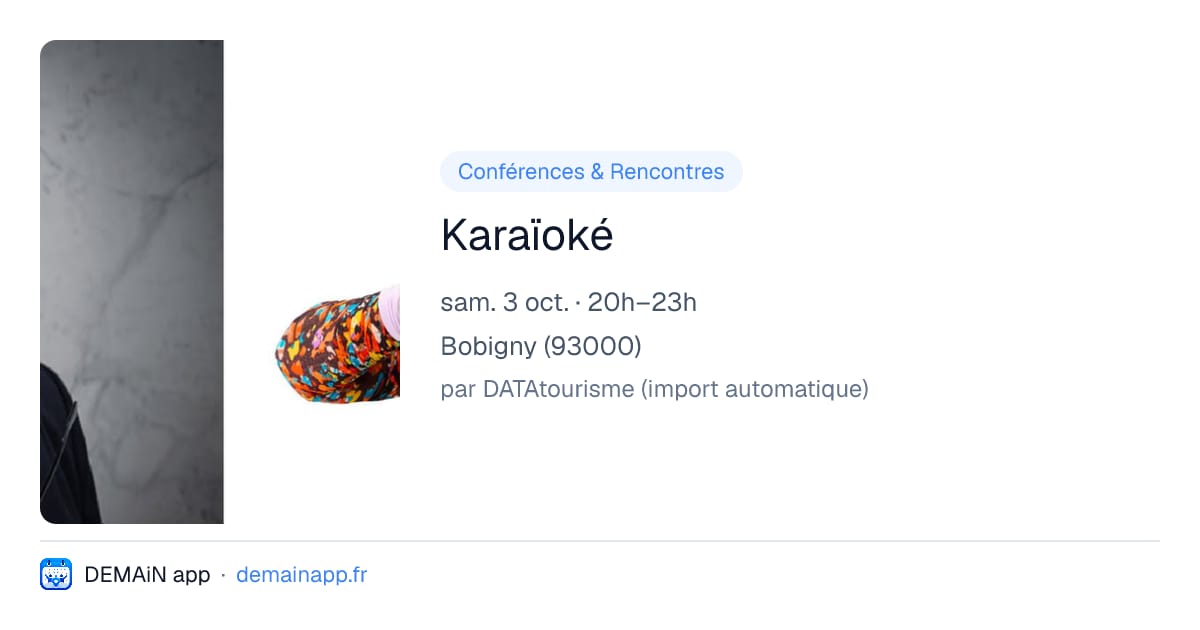Karaïoké — Bobigny