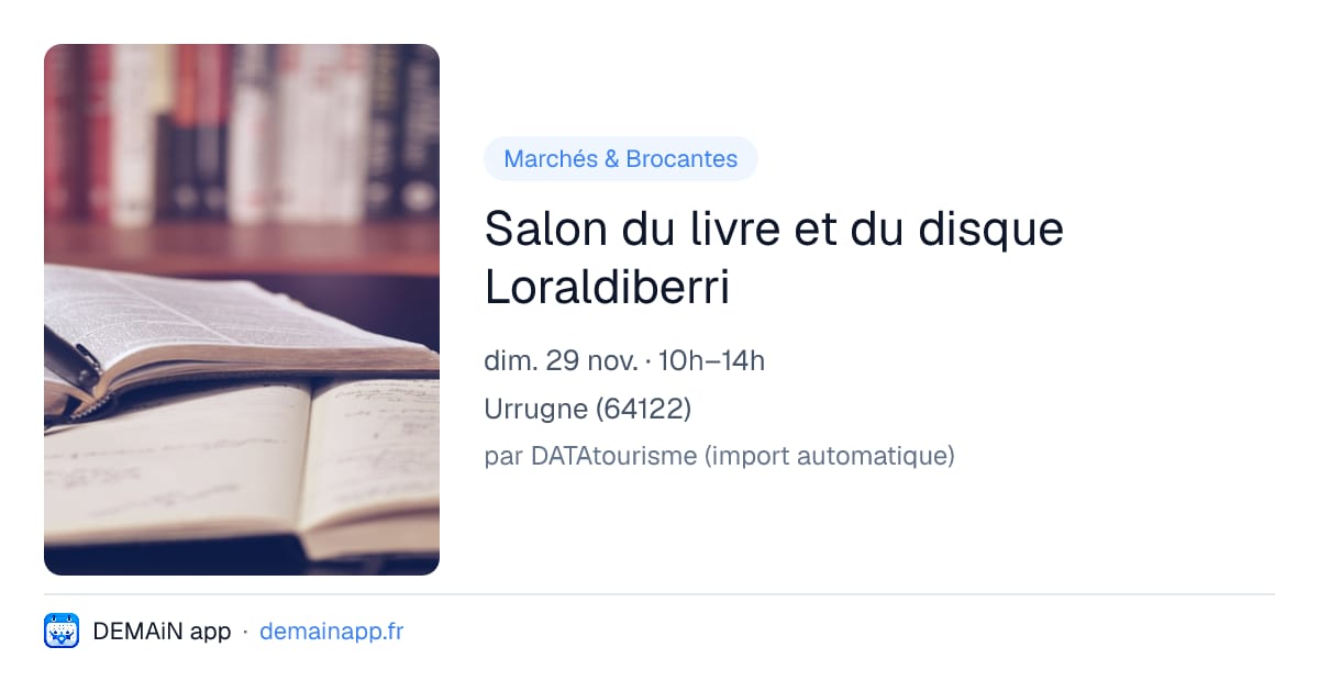 Salon du livre et du disque Loraldiberri — Urrugne