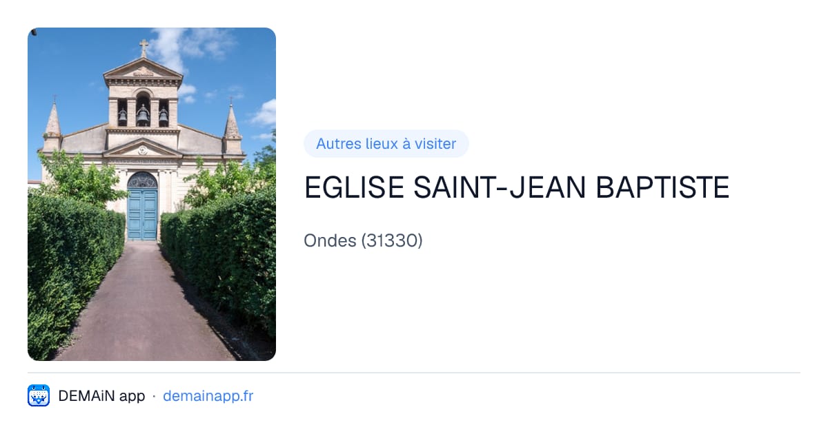 EGLISE SAINT-JEAN BAPTISTE — Ondes