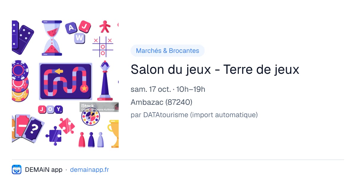 Salon du jeux - Terre de jeux — Ambazac