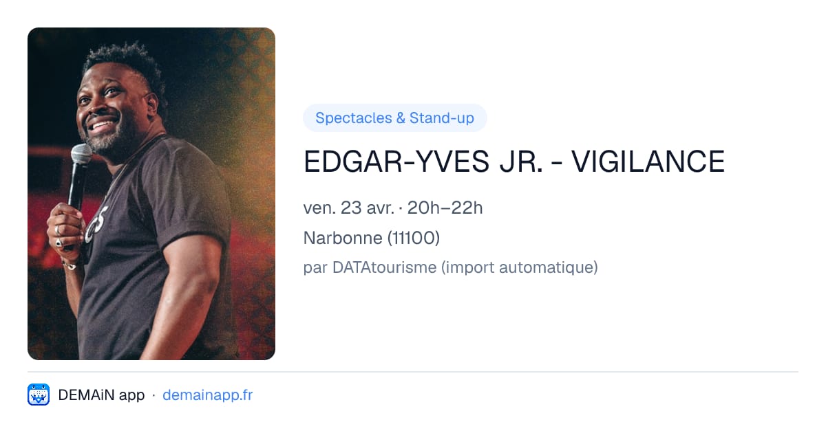EDGAR-YVES JR. - VIGILANCE — Narbonne