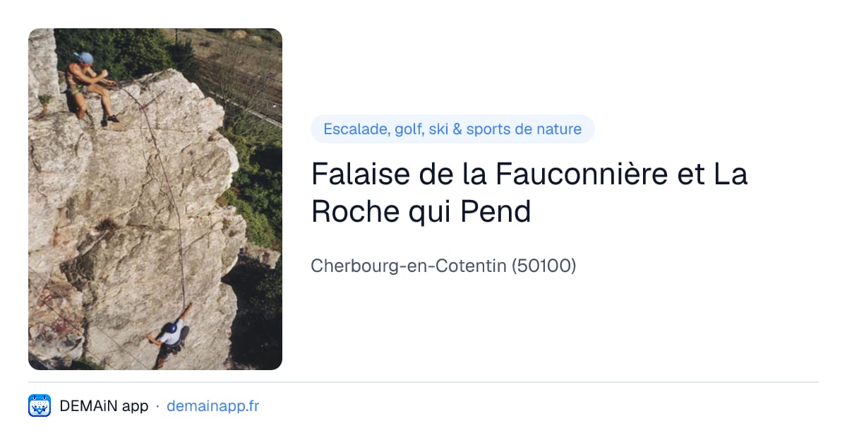 Falaise de la Fauconnière et La Roche qui Pend — Cherbourg-en-Cotentin